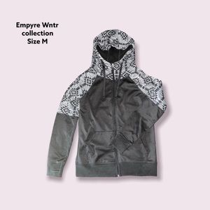 Empyre Gemini Black & Grey Tribal Sweater Tech Fleece Jacket